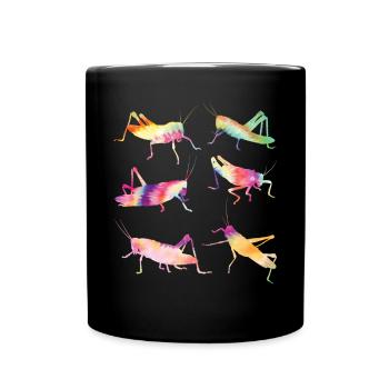 Grasshopper TIE DYE Vintage Grasshopper - Mug uni - noir - Devant