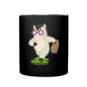 Horse Entrepreneur Briefcase - Full Colour Mug - black - Front