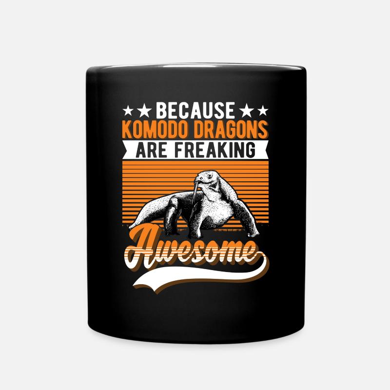 Komodowaran Komododrache Waran - Tasse einfarbig - Schwarz