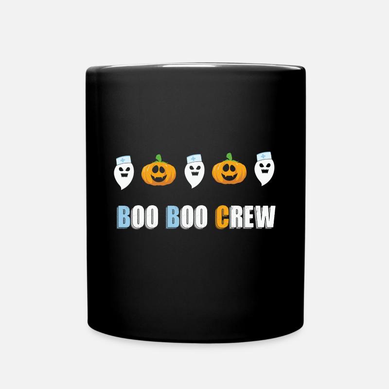 Boo Boo Crew Krankenschwester Shirts Halloween Krankenschwester Shirts - Tasse einfarbig - Schwarz