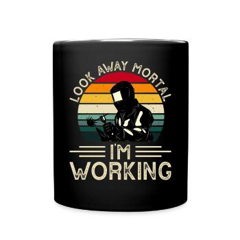 Schweißen Schweißer - Tasse einfarbig - Schwarz - Vorne