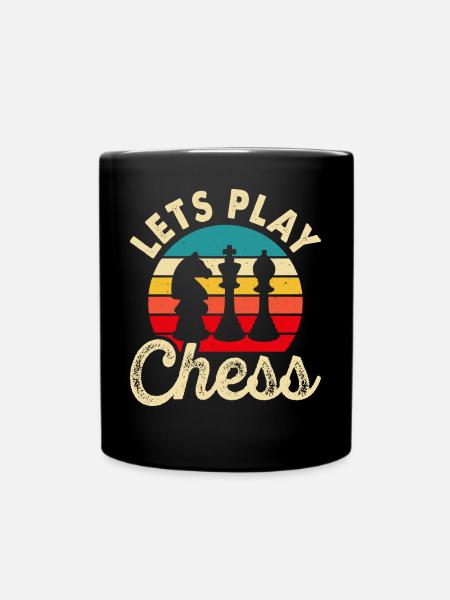Schach - Tasse einfarbig - Schwarz