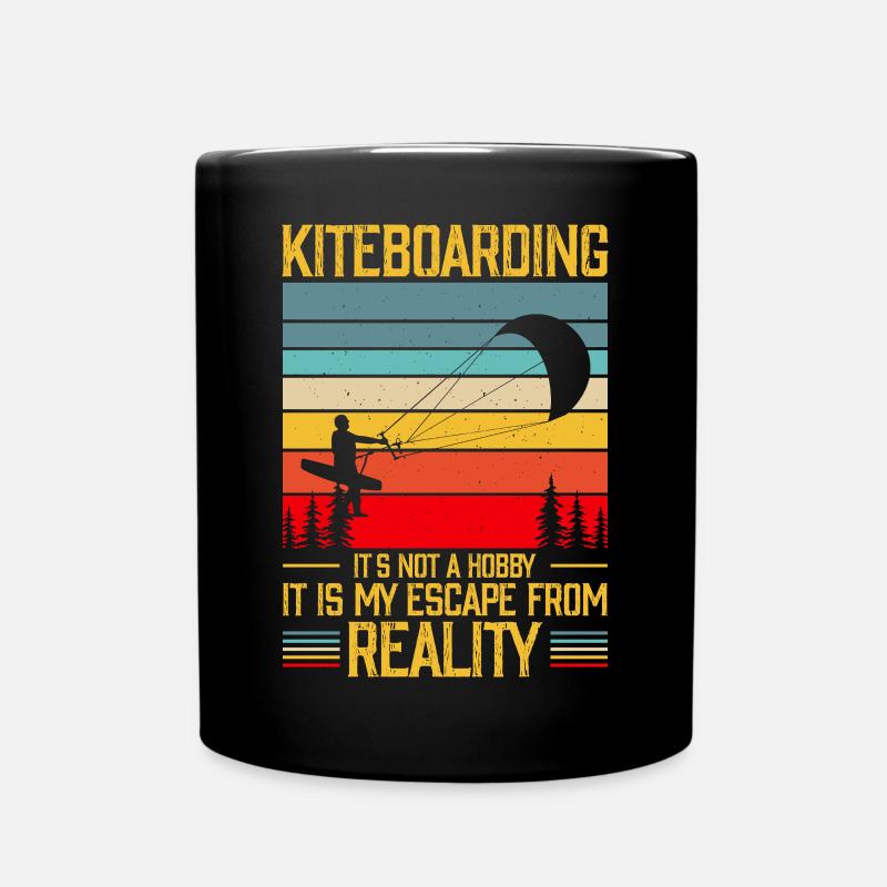 Kitesurf Kitesurfer Kiteboard Kitesurfen - Tasse einfarbig - Schwarz