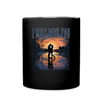 Patineur sur glace Patinage sur glace Patinage sur glace - Mug uni - noir - Devant
