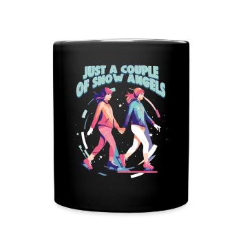 Patineur sur glace Patinage sur glace Patinage sur glace - Mug uni - noir - Devant
