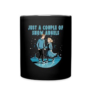 Patineur sur glace Patinage sur glace Patinage sur glace - Mug uni - noir - Devant