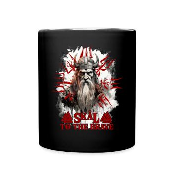 Made by odin Wikinger Kultur - Tasse einfarbig - Schwarz - Vorne