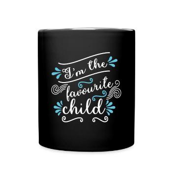 I'm The Favourite Child Funny Joke Family Matching - Full Colour Mug - black - Front