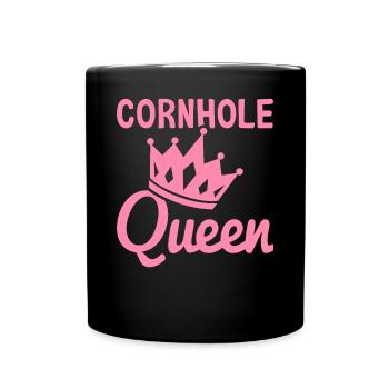 Cornhole Queen Cornhole Maman Corn Hole - Mug uni - noir - Devant