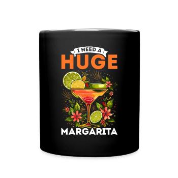 Margarita Lover Alcohol Drinker Mexican Cocktail - Full Colour Mug - black - Front