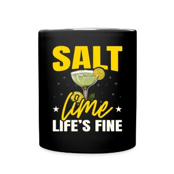 Margarita Lover Alcohol Drinker Mexican Cocktail - Full Colour Mug - black - Front