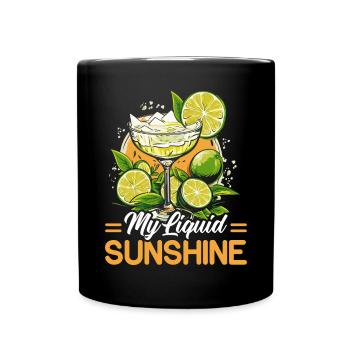 Margarita Lover Alcohol Drinker Mexican Cocktail - Full Colour Mug - black - Front