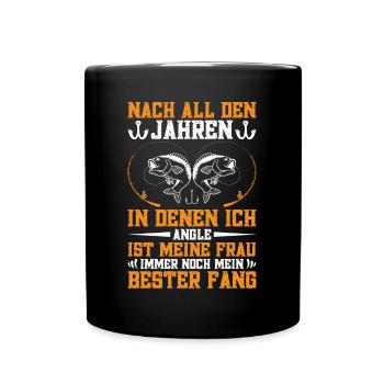 Angeln Angelköder Angler Angelboot Schweden Angeln - Tasse einfarbig - Schwarz - Vorne