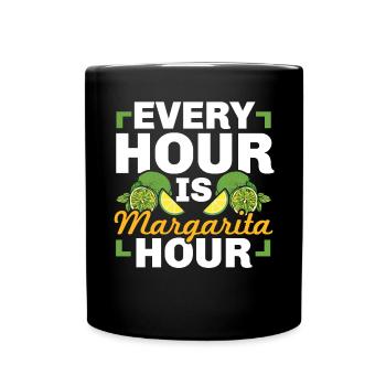 Margarita Lover Alcohol Drinker Mexican Cocktail - Full Colour Mug - black - Front