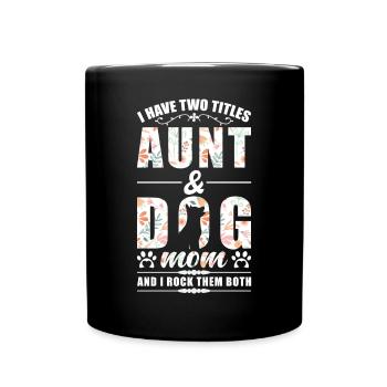 Tante & Chiens Maman - Mug uni - noir - Devant