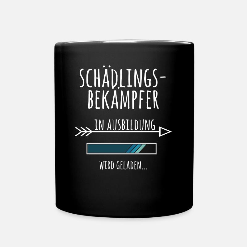 Schädlingsbekämpfer Ausbildung Geschenk Schädlinge - Tasse einfarbig - Schwarz