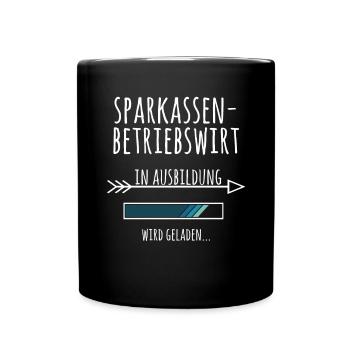 Sparkassenbetriebswirt Weiterbildung Geschenk - Tasse einfarbig - Schwarz - Vorne