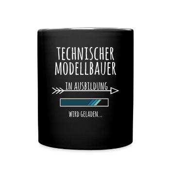 Technischer Modellbauer Ausbildung Geschenk - Tasse einfarbig - Schwarz - Vorne