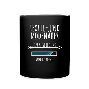 Textil und Modenäher Ausbildung Beruf Geschenk - Tasse einfarbig - Schwarz - Vorne