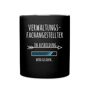 Verwaltungsfachangestellter Ausbildung Beruf - Tasse einfarbig - Schwarz - Vorne