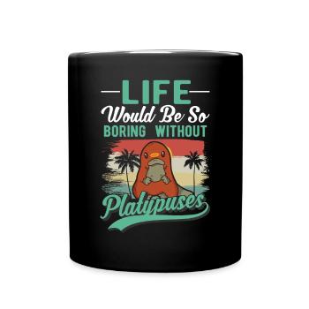 Platypus Gift Platypus - Full Colour Mug - black - Front