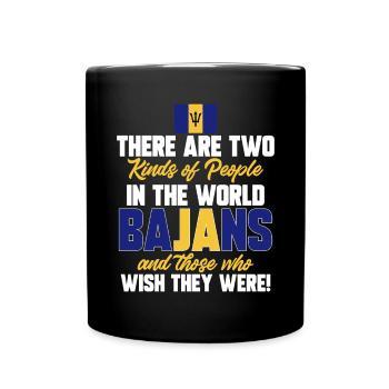 Barbados Flagge Barbadier Bajan - Tasse einfarbig - Schwarz - Vorne
