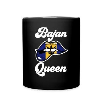 Barbados flag Barbadian bayan - Full Colour Mug - black - Front