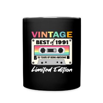Best of 1991 - 33rd Birthday Limited Edition - Full Colour Mug - black - Front