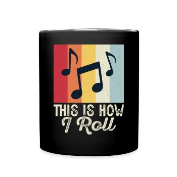 Partitions musicales Musiciens - Mug uni - noir - Devant