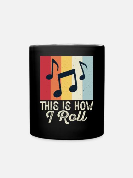 Musik Musiknoten Musiker - Tasse einfarbig - Schwarz