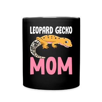 Eidechsenmama Reptil - Tasse einfarbig - Schwarz - Vorne