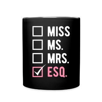 Étudiants en droit - Mug uni - noir - Devant