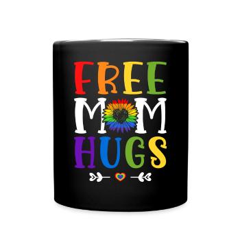 LGBTQ Mutter Stolz - Tasse einfarbig - Schwarz - Vorne