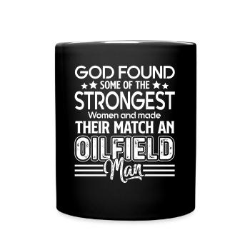 Oilfield Women Match With Oilfield Man - Full Colour Mug - black - Front