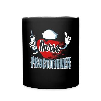 Nurse Practitioner Nurse Practitioner Love - Full Colour Mug - black - Front