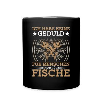 Angelköder Angeln in Schweden Fischeri Fischen - Tasse einfarbig - Schwarz - Vorne