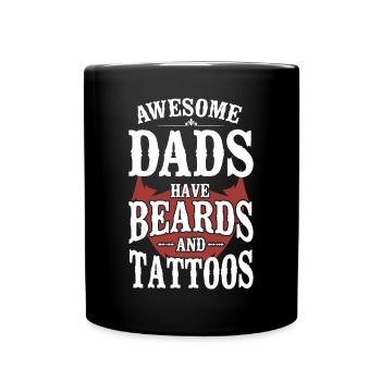 Beard Lover Bearded Man Dad - Tasse einfarbig - Schwarz - Vorne