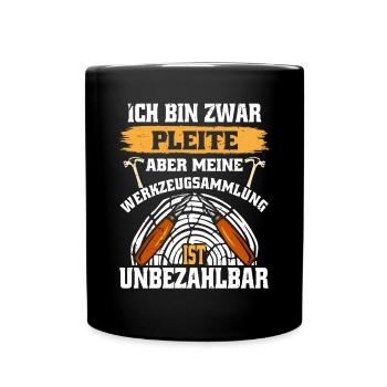 Holzschnitzer Holzschnitzerei - Tasse einfarbig - Schwarz - Vorne