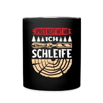 Holzschnitzer Holzschnitzerei - Tasse einfarbig - Schwarz - Vorne