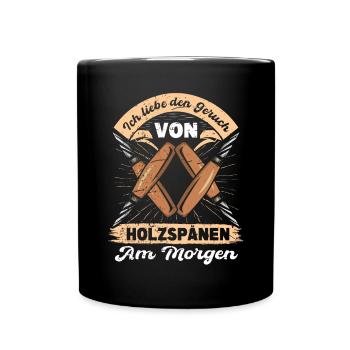 Holzschnitzer Holzschnitzerei - Tasse einfarbig - Schwarz - Vorne