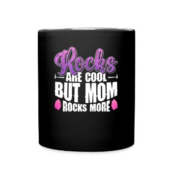 Géologue Mère Pierre Collectionneuse Pierres Géologie Maman - Mug uni - noir - Devant