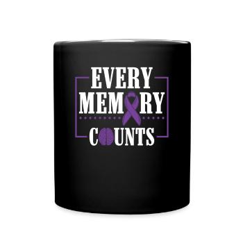 Every Memory Counts - Alzheimer's Awareness - Full Colour Mug - black - Front