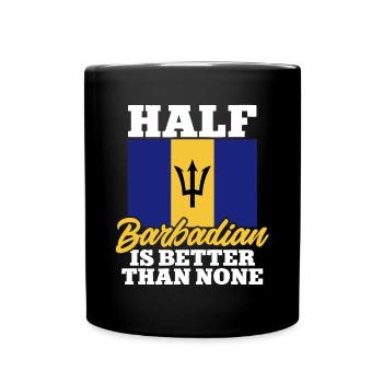 Barbados flag Barbadian bayan - Full Colour Mug - black - Front
