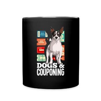 Lustiges Extrem Couponing Coupon Geschenk - Tasse einfarbig - Schwarz - Vorne