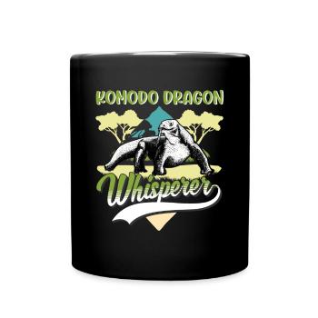 Komodo Dragon, Whisperer, Komodo Dragon Whisperer - Full Colour Mug - black - Front