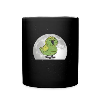 Kakapo Moon Night Parrot - Full Colour Mug - black - Front