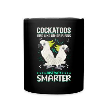 Kakadu Papageien Kakadus Vogelbesitzer Geschenk - Tasse einfarbig - Schwarz - Vorne