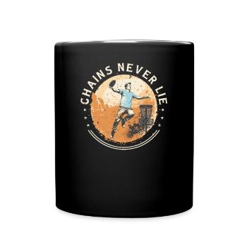 Disc Golf Player Disc Golfer Game Funny Dictons - Mug uni - noir - Devant