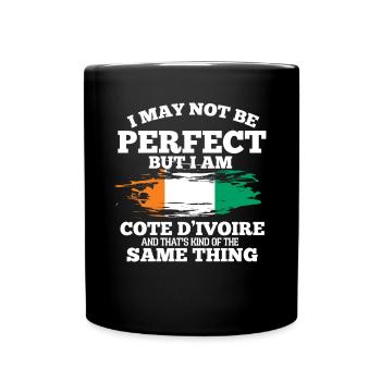 Côte d’Ivoire - Mug uni - noir - Devant