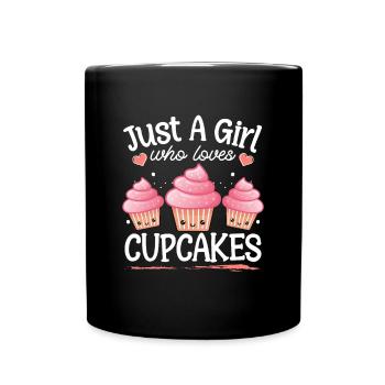 Women Pastry Chef Baking Just A Girl Who Loves Cup - Tasse einfarbig - Schwarz - Vorne